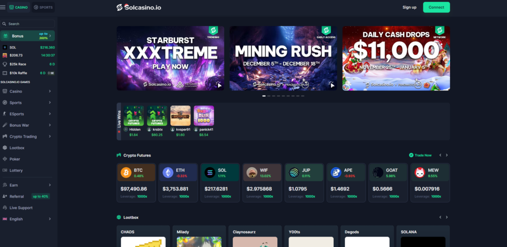 Solcasino.io Casino