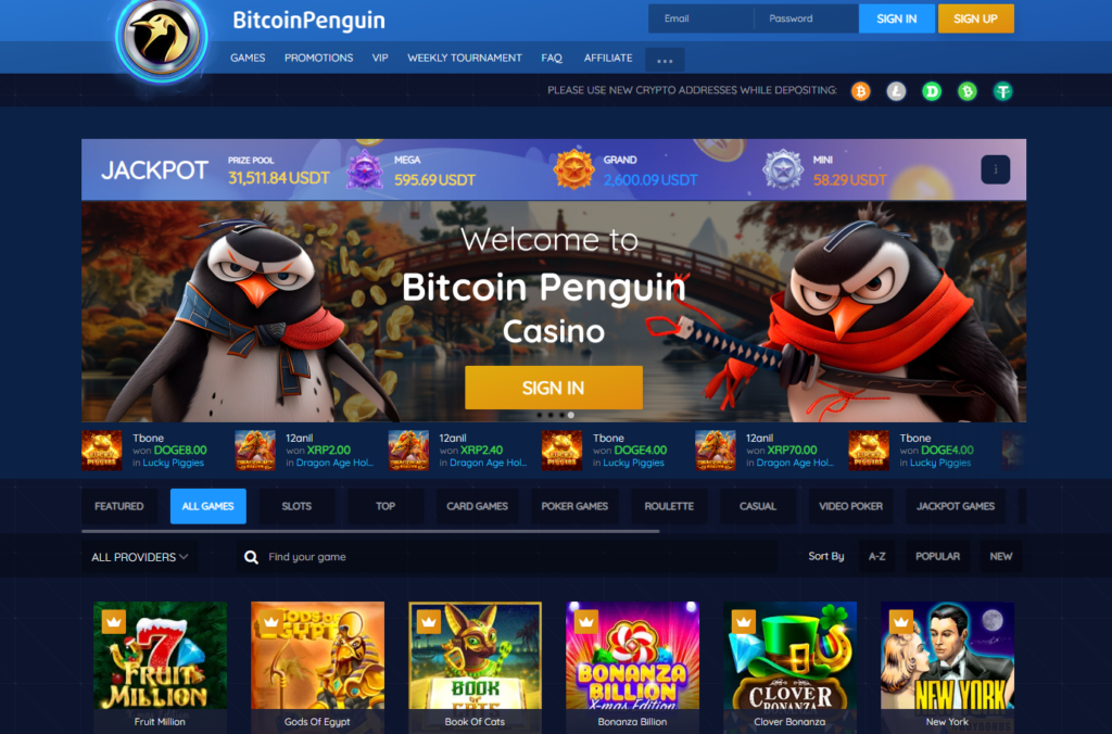 Bitcoin Penguin Casino