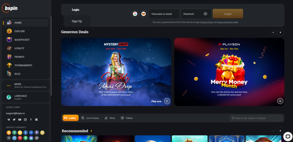 Bspin.io Casino