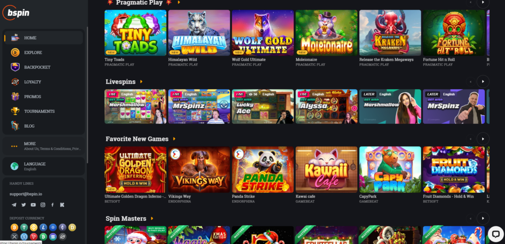 Bspin.io Casino