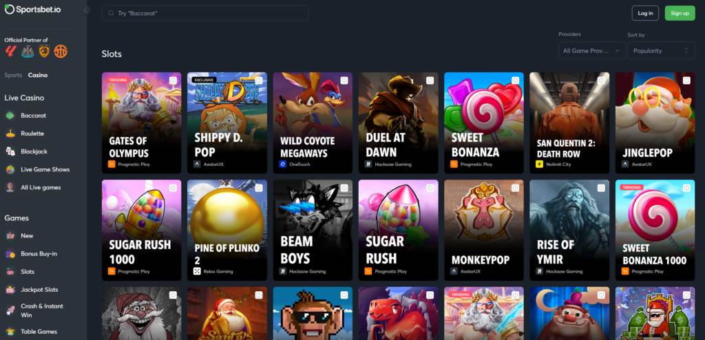 Sportsbet.io Casino