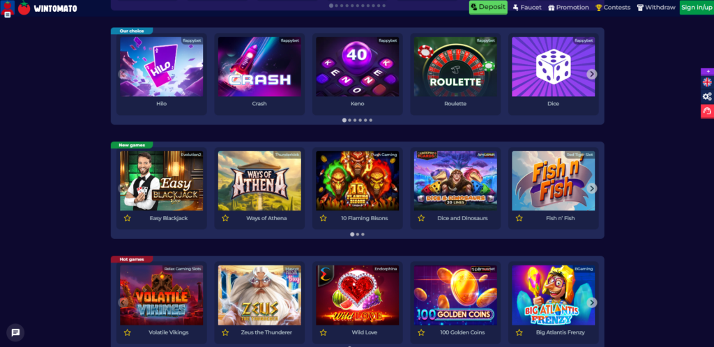 Wintomato Casino