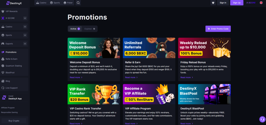DestinyX Casino