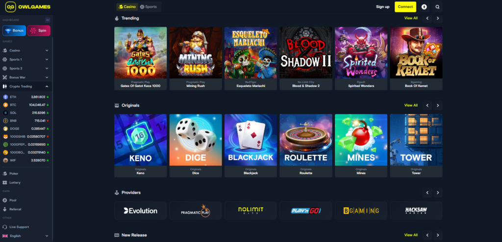 Owl Games Casino