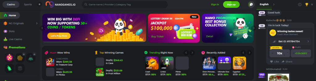 NANOGAMES.io Casino
