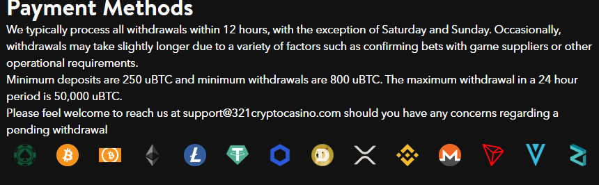 321Crypto Casino