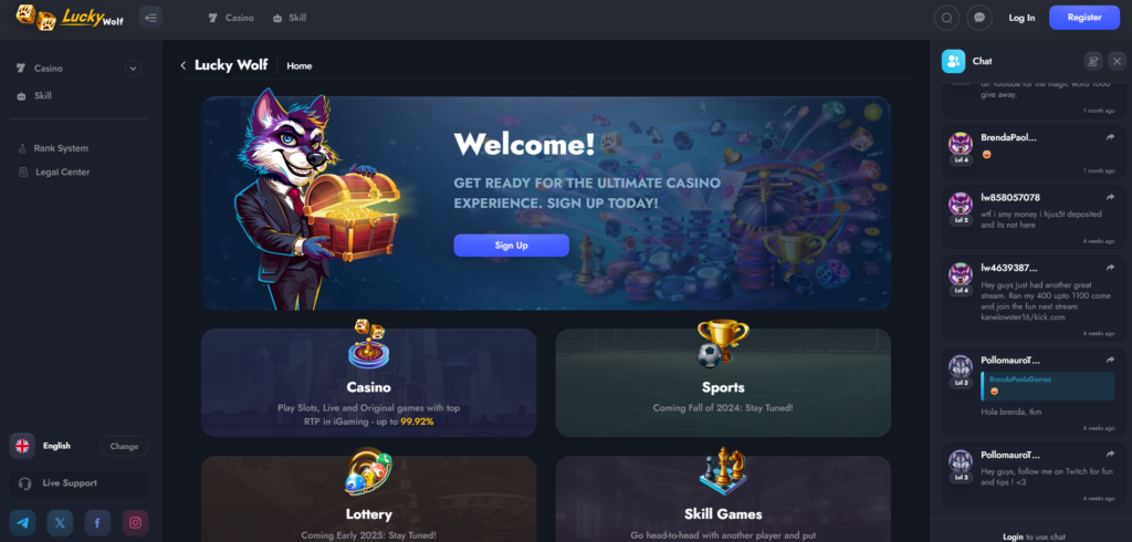 Lucky Wolf Casino