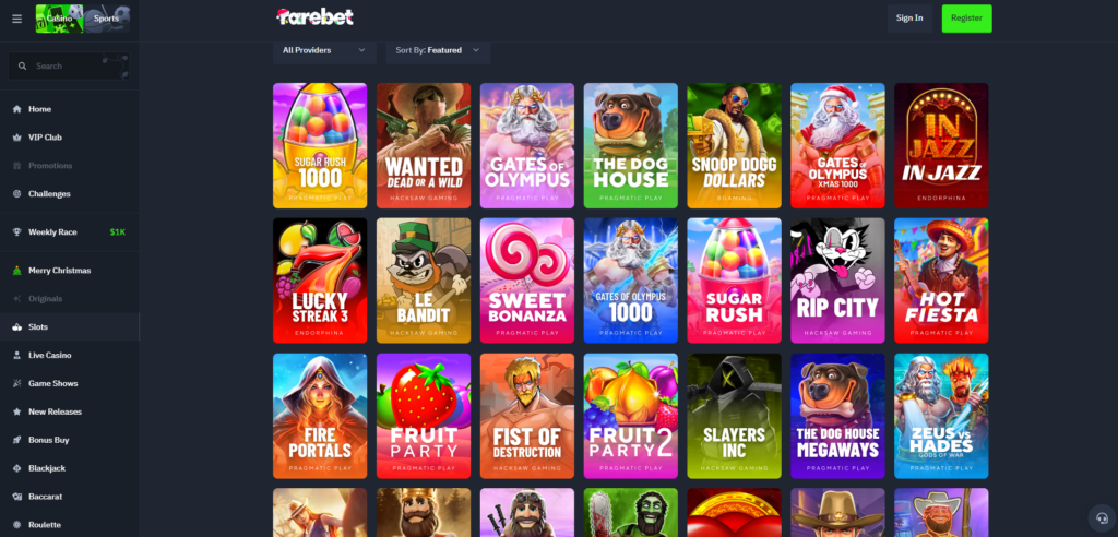 Rarebet Casino
