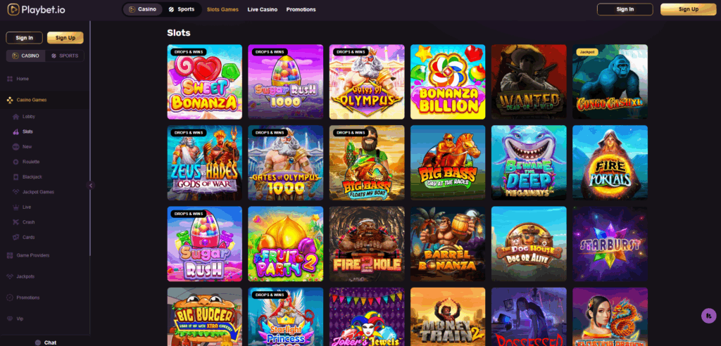 Playbet.io Casino
