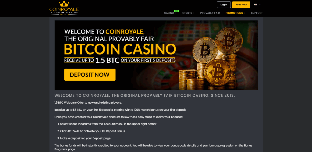 CoinRoyale Casino