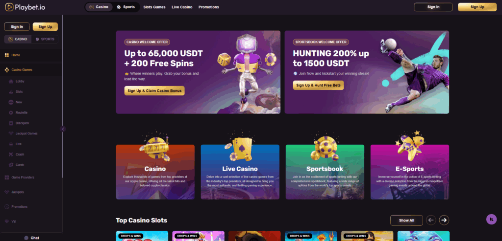 Playbet.io Casino