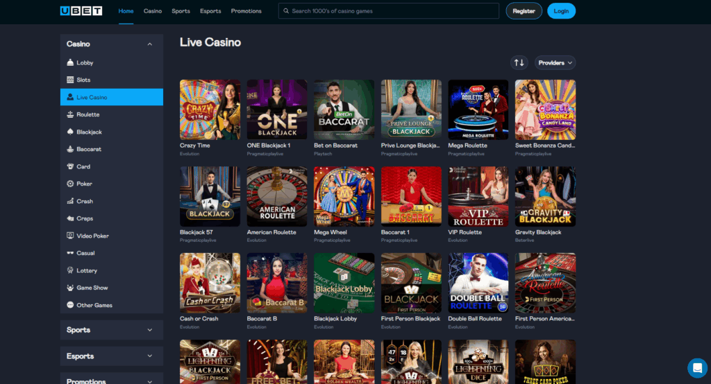 Ubet.io Casino