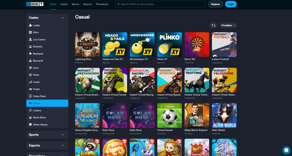 Ubet.io Casino